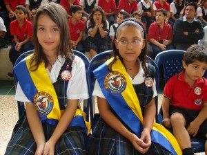 María Gabriela Mojica Suaza, Personera, y Mariana Pinzón Arias, Gobernadora.