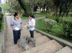 La campaña comprendió diálogos con habitantes del sector y visitantes del parque Puyana.