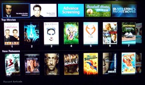 Selección de películas en el Apple TV