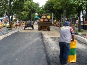 Desde el miércoles 8 de junio se empezó a instalar el pavimento de la calle 52 a la 56.