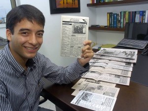 Fuad Chacón fue el fundador del periódico ‘Crónica’ que entre 2006 y 2008 circuló en el colegio San Pedro Claver.