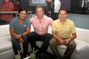 Omar Prada, Julio Jasbón y Wilson Herrera.