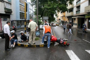 Los accidentes en los que están involucrados motociclistas, son recurrentes en la ciudad.