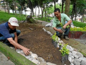 Esta semana se empezó a remover la tierra para sembrar las 300 plantas. La comunidad se ha unido y han pagado a una persona para que haga la poda. 