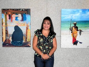 La exposición de Ana Milena Gavassa Cortés está abierta al público hasta el 7 de octubre, en la Cámara de Comercio de Bucaramanga. ( Foto Javier Gutiérrez )
