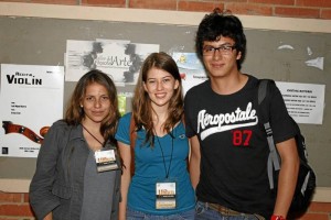 Melissa Rodríguez, Diana Hernández y Diego Ardila.