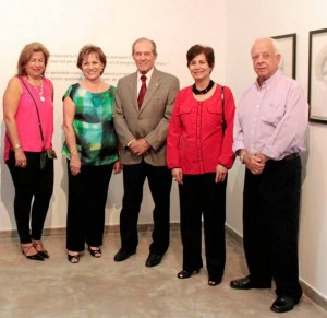 Martha Juliana Reyes, Gloria Polanco, Alberto Montoya, Milagros Céspedes y Ramón Zarate. (Foto Mauricio Betancourt).