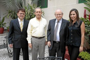 César Augusto Gómez, Gustavo Montoya, Faico Sies y Yenny Robayo.