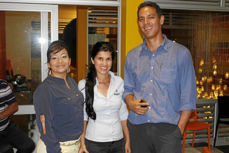 Andrea Durán, Leidy Camacho y Andrés Gaitán.