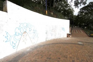 El caso que más llamó la atención fue en el parque La Loma, pues recién limpiaron las paredes aparecieron de nuevo grafitis
