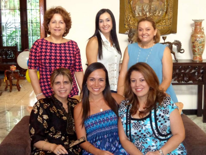Alicia Maldonado Copello, Angélica María Aguilar Rueda, Rocío Mejía, Lorna Riveros, Isabel Gómez y Sonia Pérez Martelo. - Suministrada / GENTE DE CABECERA