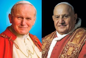 Los Papas Juan Pablo II (izquierda) y Juan XXIII serán canonizados este domingo en Roma.  - Suministrada /GENTE DE CABECERA