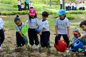 Los estudiantes participaron felices en las actividades encaminadas a sembrar en ellos el amor por el medio ambiente. - Suministrada / GENTE DE CABECERA
