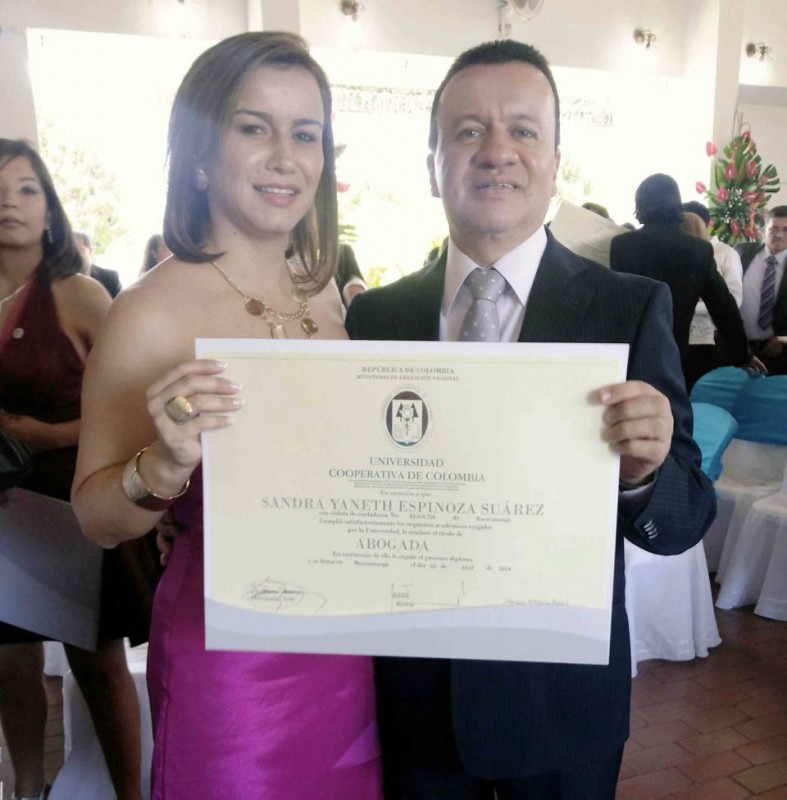  Sandra Yaneth Espinosa Suárez yCarlos Humberto Espinosa Suárez. - Suministrada / GENTE DE CABECERA