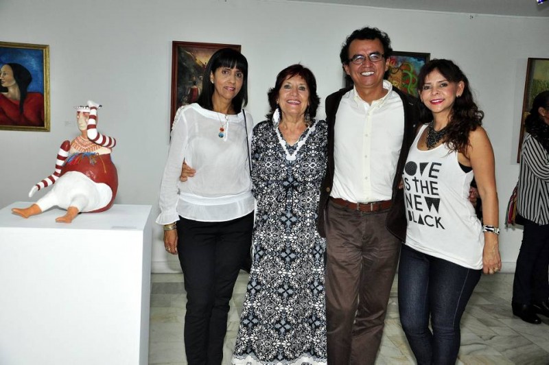 Yadira Polo, Isabel Crooke, Pacho Centeno y Adriana González. - Laura Herrera / GENTE DE CABECERA