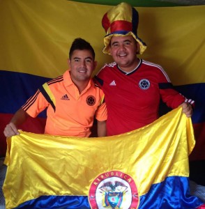 Camilo Andrés y Víctor Raúl Cárdenas viven la pasión del Mundial 2014 desde ya