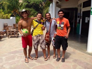 Michael, Edinson y Álvaro salieron de Bogotá hacia Brasil y en su camino se encontraron en Perú con Julián.