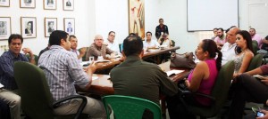 En la sede de Fenalco se reunieron las autoridades de gobierno y de Policía con los representantes de bares, restaurantes y tiendas de la ciudad