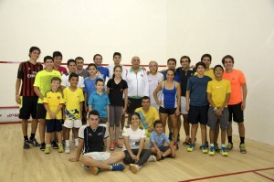 Asistentes al abierto de squash organizado por la Academia Becerra + Stillman. - Suministrada / GENTE DE CABECERA