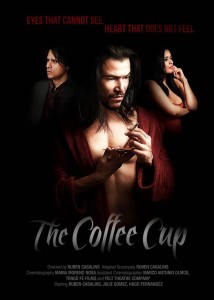 Esta es la imagen promocional de la película ‘The Coffee Cup’, en la que actúa y también es director. Rubén es el personaje del centro