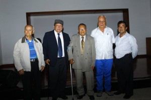 José M. Flórez Galvis, Héctor Hernández Mateus, Luis Bibiano Forero, Saúl Mesa y Heriberto Cáceres