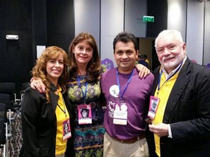 Paula Piñeros, Martha Lucía Ramírez, Nelson Prieto y Gustavo Sorzano