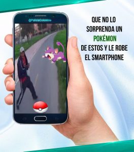 La Policía Nacional previene sobre el robo de celulares debido al popular juego. - Tomada de Twitter/GENTE DE CABECERA