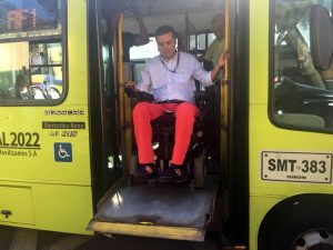 Los buses acondicionados para las personas con discapacidad cuentan con rampas y ascensores.  - Suministrada/GENTE DE CABECERA 