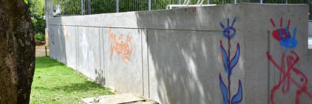 Denuncian actos de vandalismo en parque Los Leones
