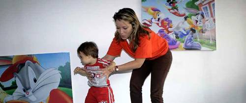 Los niños también van al gimnasio