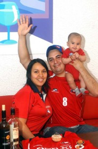 Fredy Enrique Cancino y su familia.