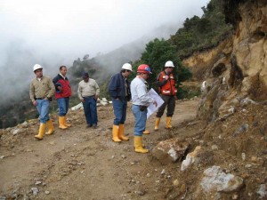 Mineros del proyecto Angostura