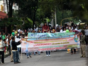 Marcha por la defensa del agua.