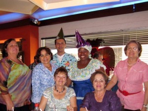 Martha Eugenia Rueda, Esperanza Arias, Esther Balaguera de Albornoz, Yolanda Rodríguez y Else Cartagena.