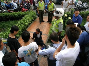 Tremenda sorpresa se llevó un presunto ladrón el pasado miércoles en la tarde, cuando intentaba ‘hacer de las suyas’.