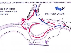 Cierre de la circunvalar 35 por obras de Neomundo