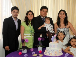 Velman Sánchez, Milena Valderrama, Ramón Sánchez, Violeta Sánchez Valderrama, Alexandra Valderrama, Sofía Castaño y Sara Castaño.