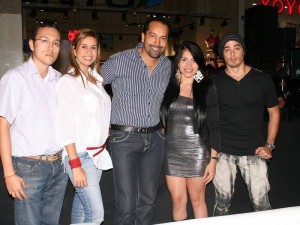 Cristian Villamizar, Ángela Suárez, Abraham Mayorga, Katerine Rivera y Álvaro Díaz.