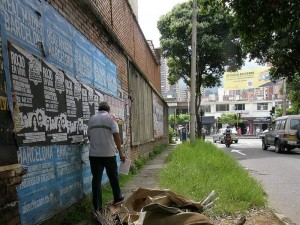 Así luce el andén de la calle 51 desde hace más de un mes.