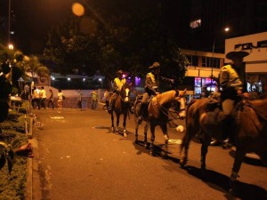 La Policía de Carabineros custodió la zona en estas noches.