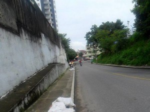 Bolsas y costales de basura son abandonados en los andenes del conjunto.