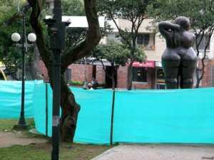 El encerramiento en el parque San Pío se hizo hace más de tres semanas.