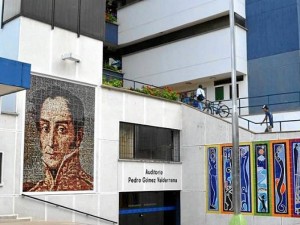 La exposición se adelanta a la entrada de la Biblioteca Gabriel Turbay.