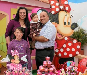 María Alejandra Albornoz Cáceres, Jesús Alberto Albornoz, María José Cáceres y  María José Albornoz.