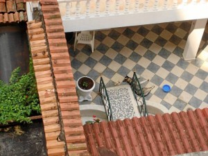 Esta foto fue enviada por la Periodista del Barrio y así denuncia el abandono de una mascota en el patio de una casa.