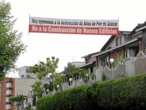 La comunidad de Pan de Azúcar se ha pronunciado en repetidas ocasiones contra las construcciones en este sector.