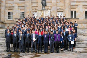 Ocho fueron los estudiantes del San Pedro Claver que asistieron a este evento nacional.