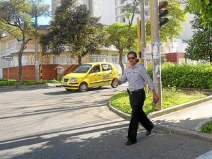 Las ventajas de muchos caminantes del sector es que trabajan cerca de sus casas, lo que facilitó el trayecto a pie.