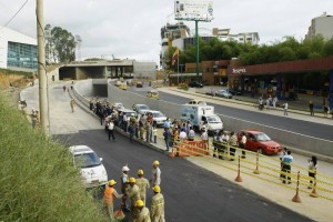 Aunque no fue anunciado con tiempo, los periodistas estuvieron al tanto de la apertura de los carriles de Neomundo.