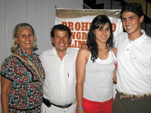 Ana Inés Salamanca, José Domingo Flórez, Laura Galvis y Elkin Flórez.